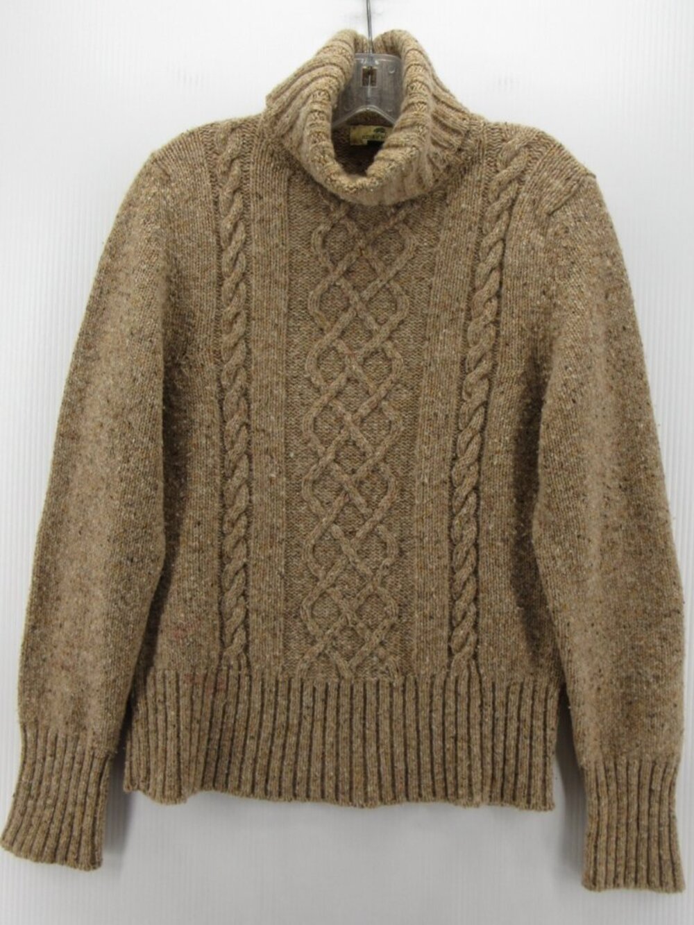 Henry White Ireland Sweater Medium Aran Fisherman Wool Silk Cashmere